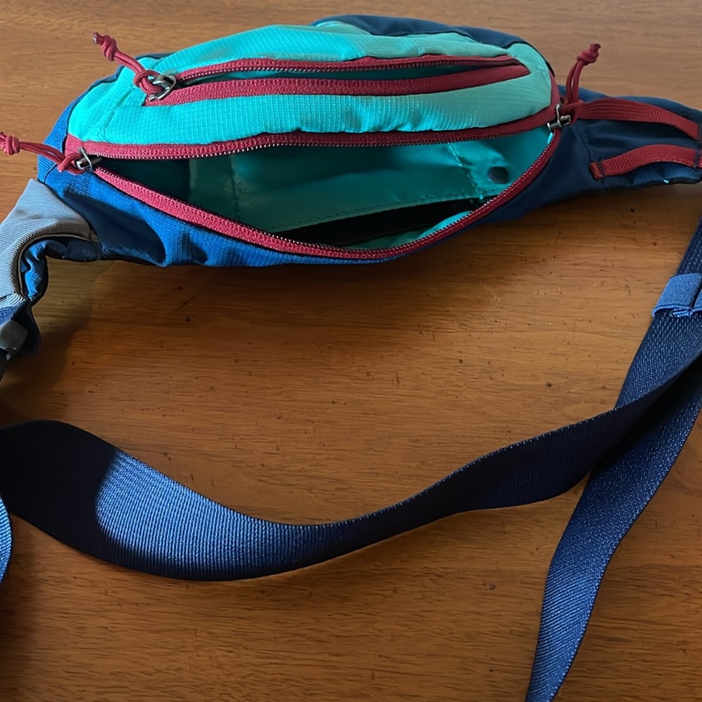 RuffWear Teal Navy Red Waist Pack - Picture 2 of 4